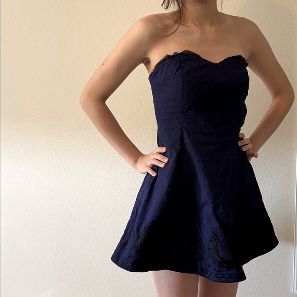 Dark blue dress